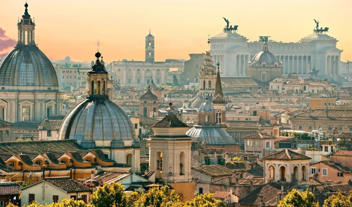 Rome's roof tops overview